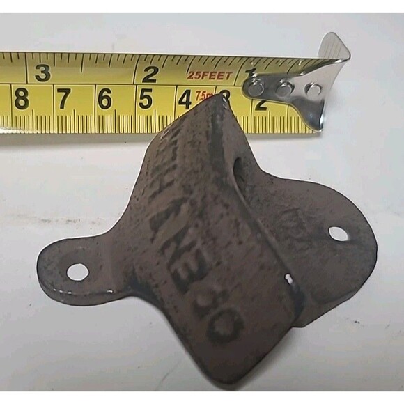 Vintage “Open Here” Rustic Cast Iron Wall Mount Beer Bottle Opener - Picture 5 of 5